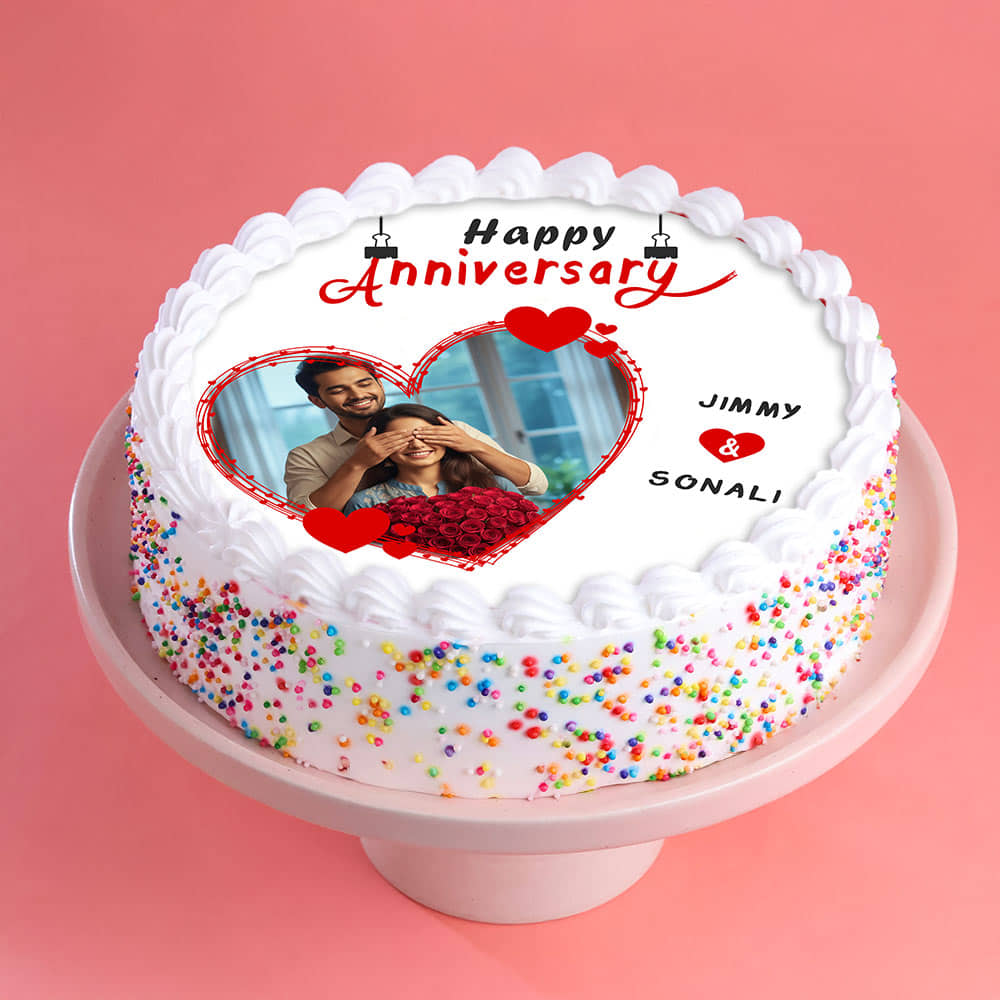 Photo Cake For Marriage Anniversary Online