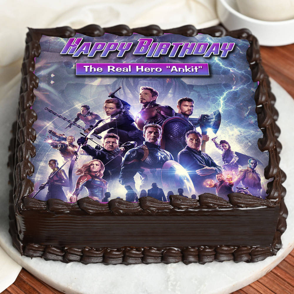Avengers Theme Birthday Cake  bakehoneycom
