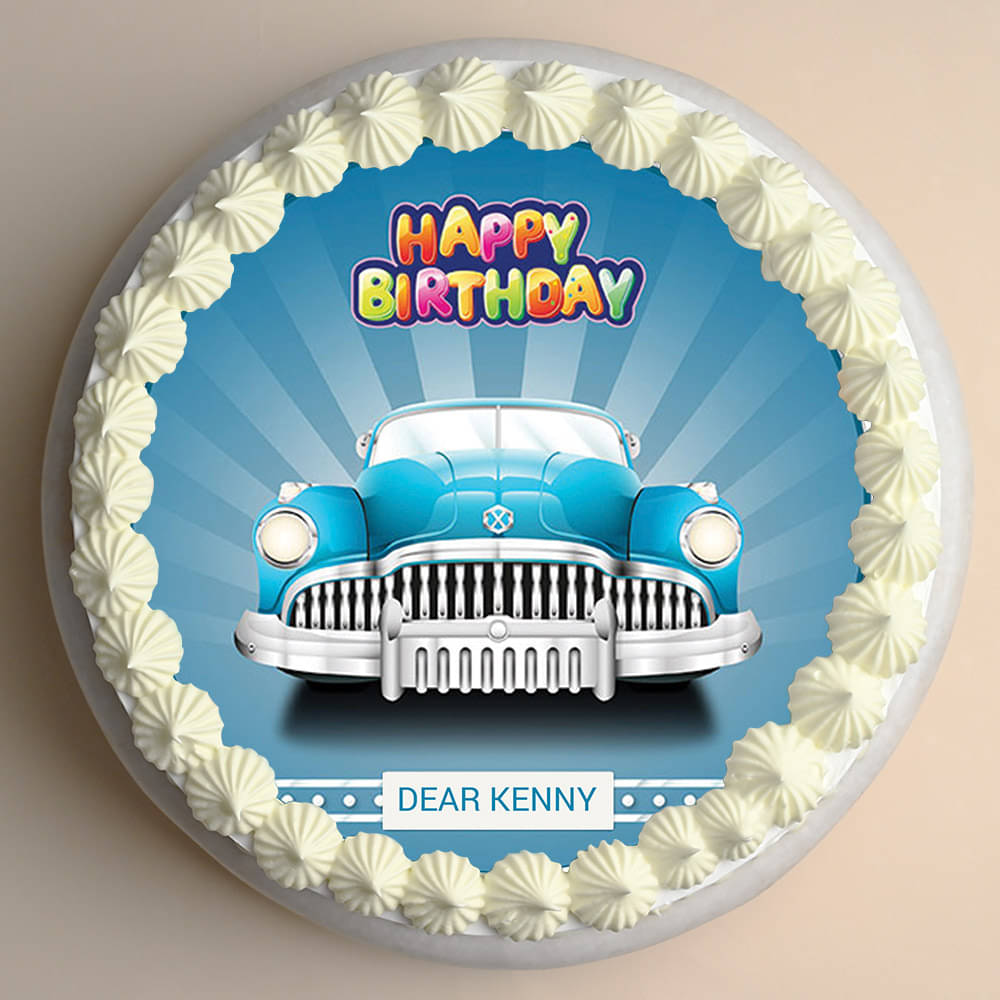 Top view of Classic Thriller cake