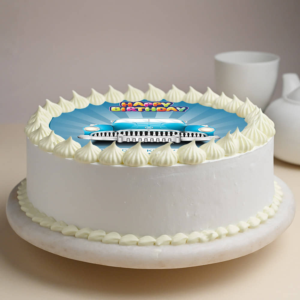 Side view of Classic Thriller cake