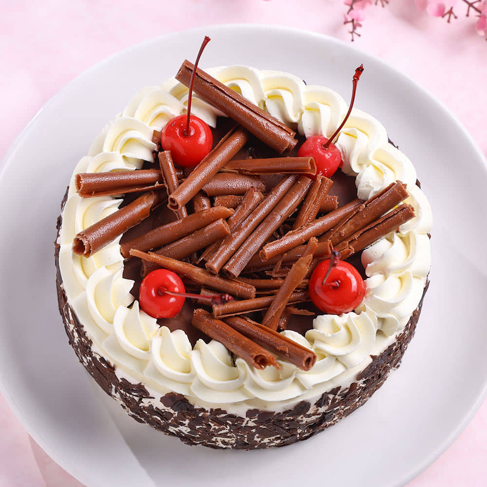 Top View of German Black Forest Cake