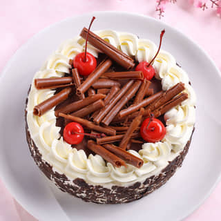 Top View of German Black Forest Cake