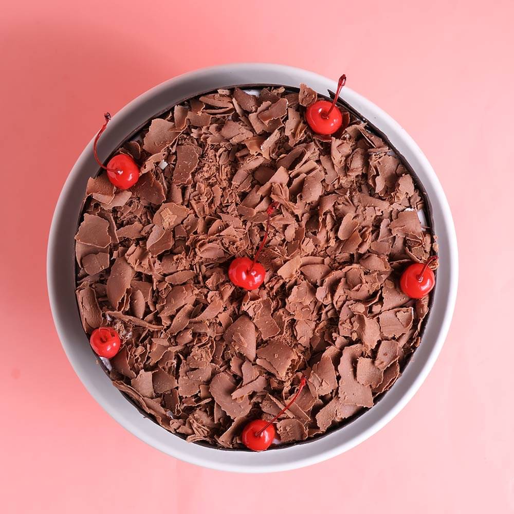 Top View of Choco Black Forest Cake