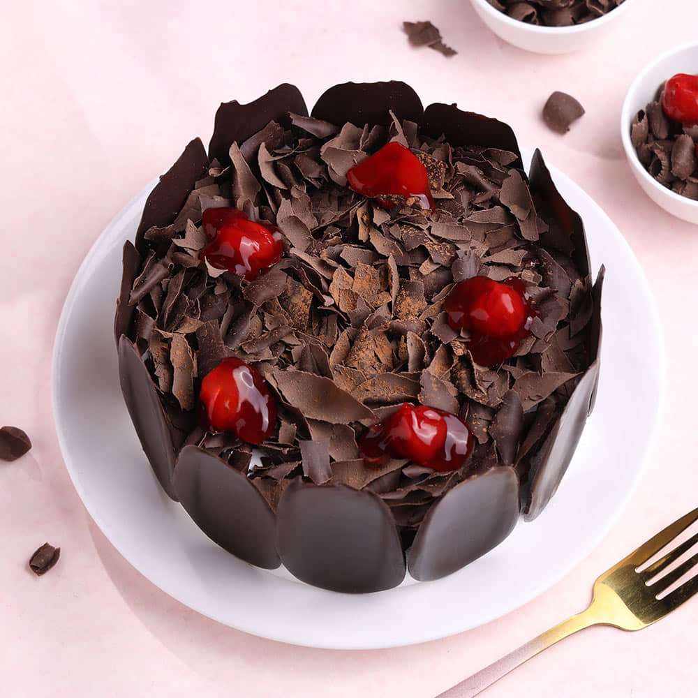 Front View of Choco Black Forest Cake