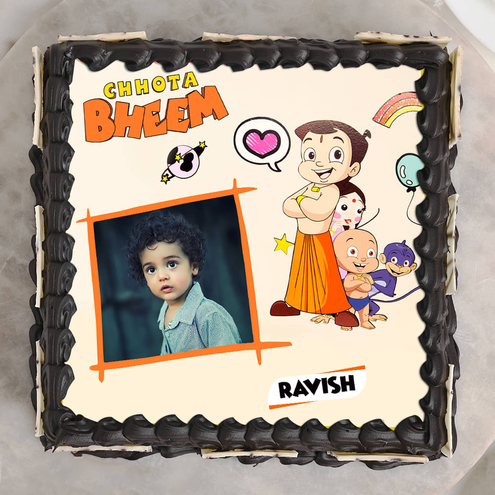 Chota Bheem Theme Cake Topper Pack of 10 Nos for Birthday Cake Decorat –  Balloonistics