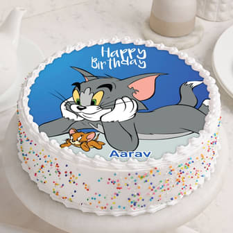 Tom N Jerry Poster Cake