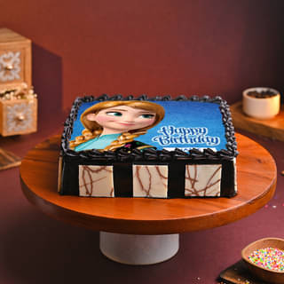 Frozen Birthday Poster Cake Square Shape