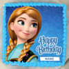 Frozen Birthday Poster Cake Square Shape