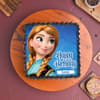 Frozen Birthday Poster Cake Square Shape