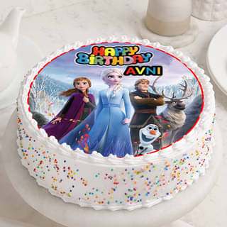 Custom HBD Frozen Cake