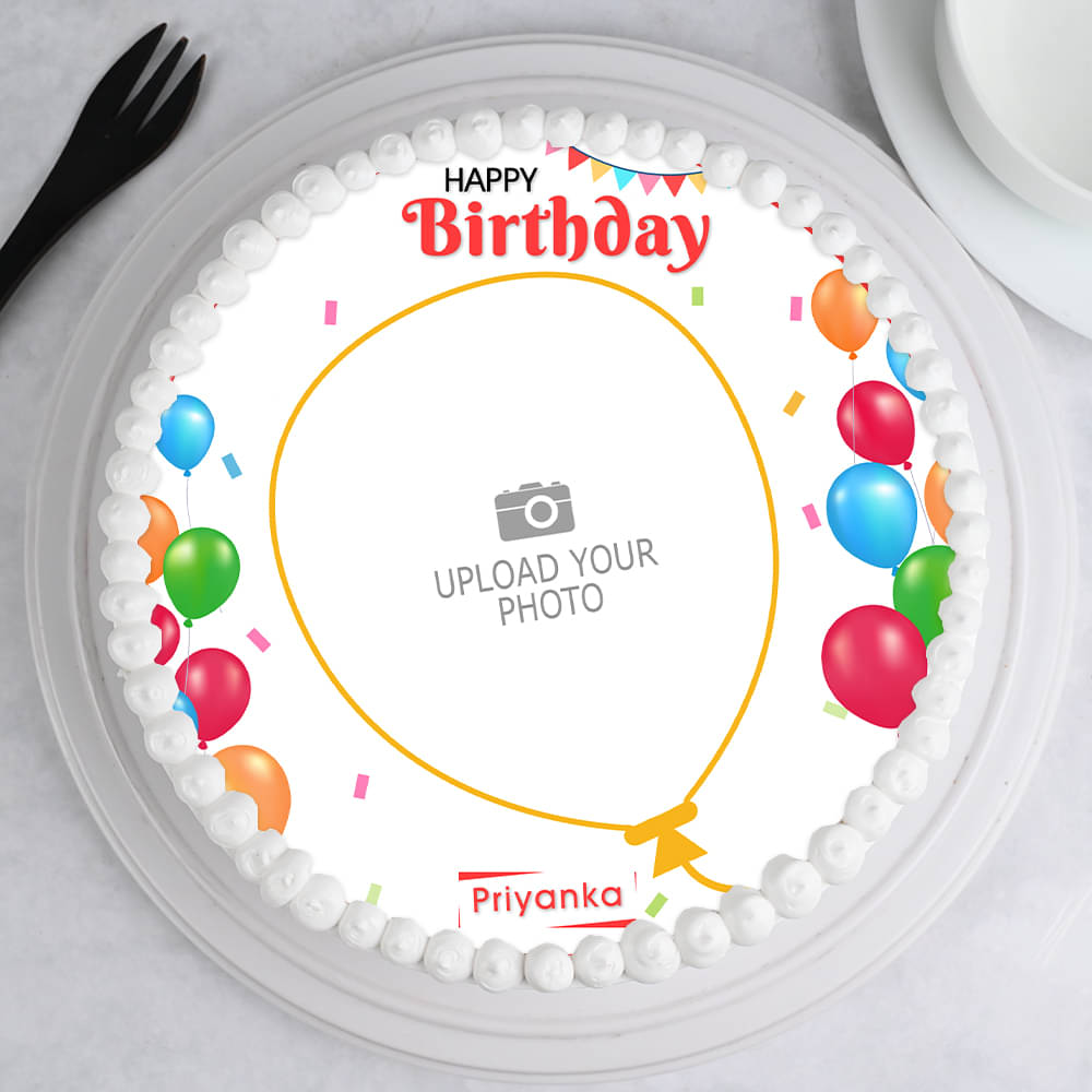 Top View of Delight Birthday Cake