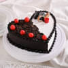 Heart Black Forest Vanilla Cake