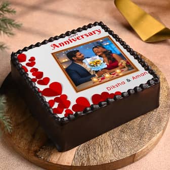 Imperfectly Perfect - Photo Cake for Anniversary Celebration