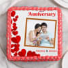 Top View of Imperfectly Perfect - Photo Cake for Anniversary Celebration