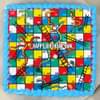 Top view of Snakes n Ladders Poster Cake