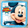 Mouseketeer Magnificence - A Birthday Photo Cake for Boys Top View