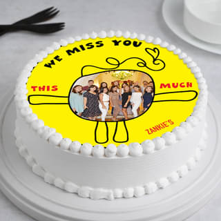 Kinda Very Much - Miss You Photo Cake