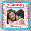 Top View of My Forever anniversary photo cake