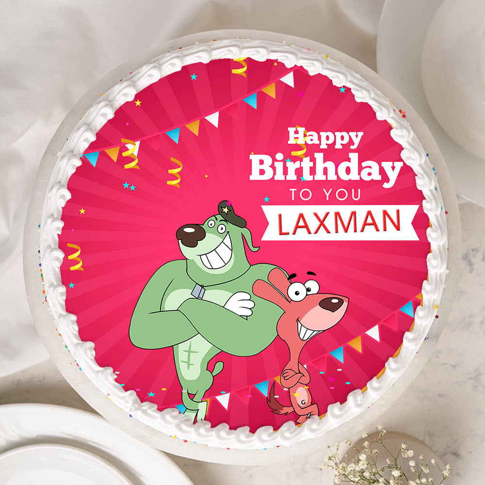 Pakdam Pakdai Poster Cake Top view of Pakdam Pakdai Poster Cake