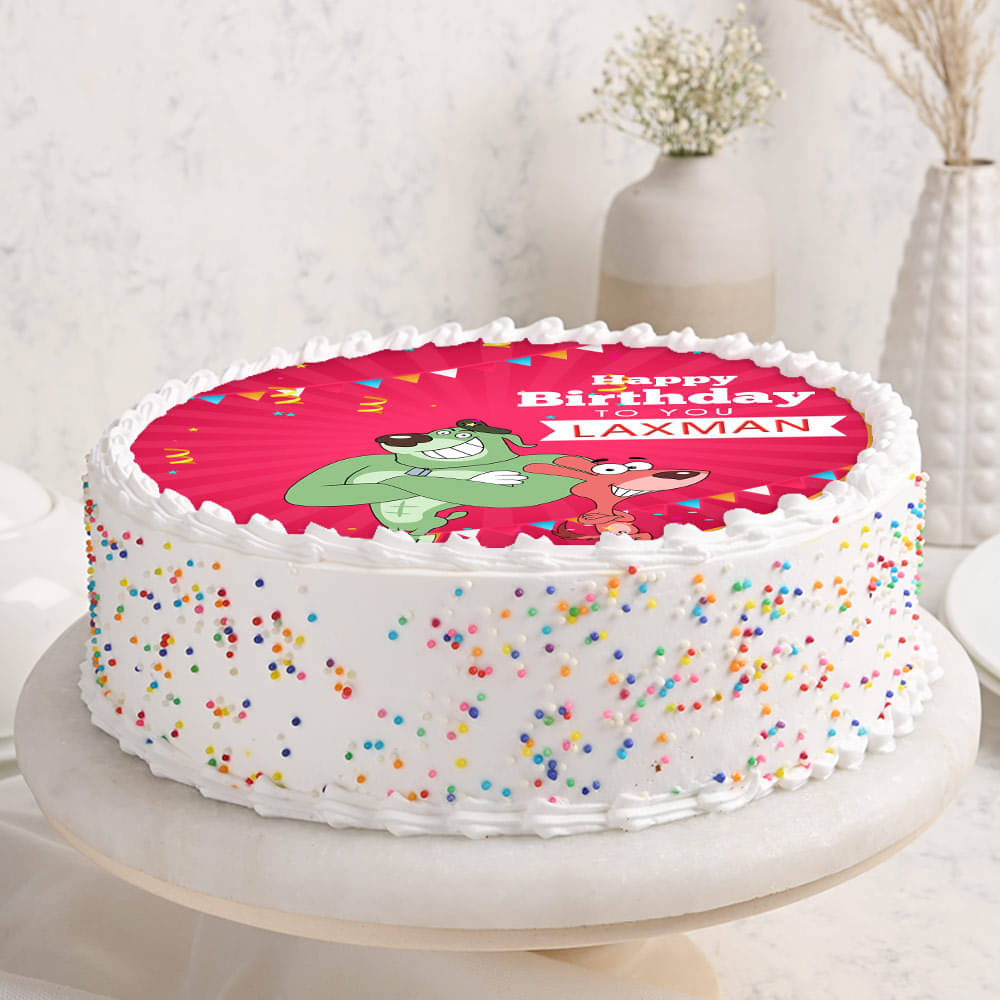 Pakdam Pakdai Poster Cake Side view of Pakdam Pakdai Poster Cake