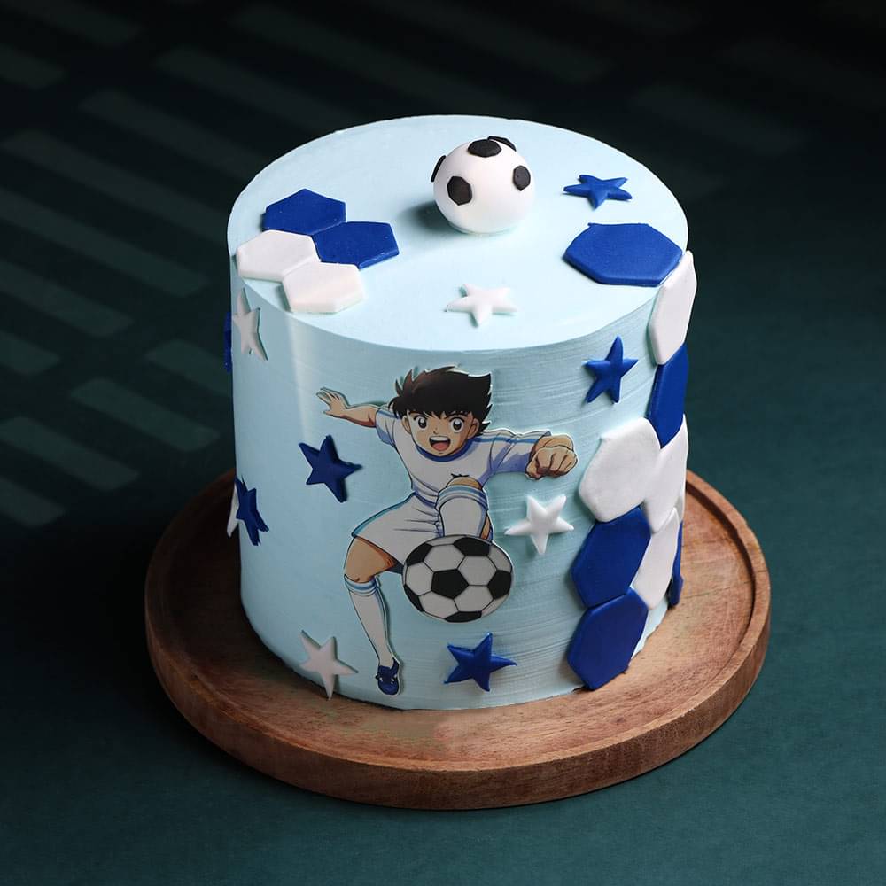 Starry Football Theme Cake
