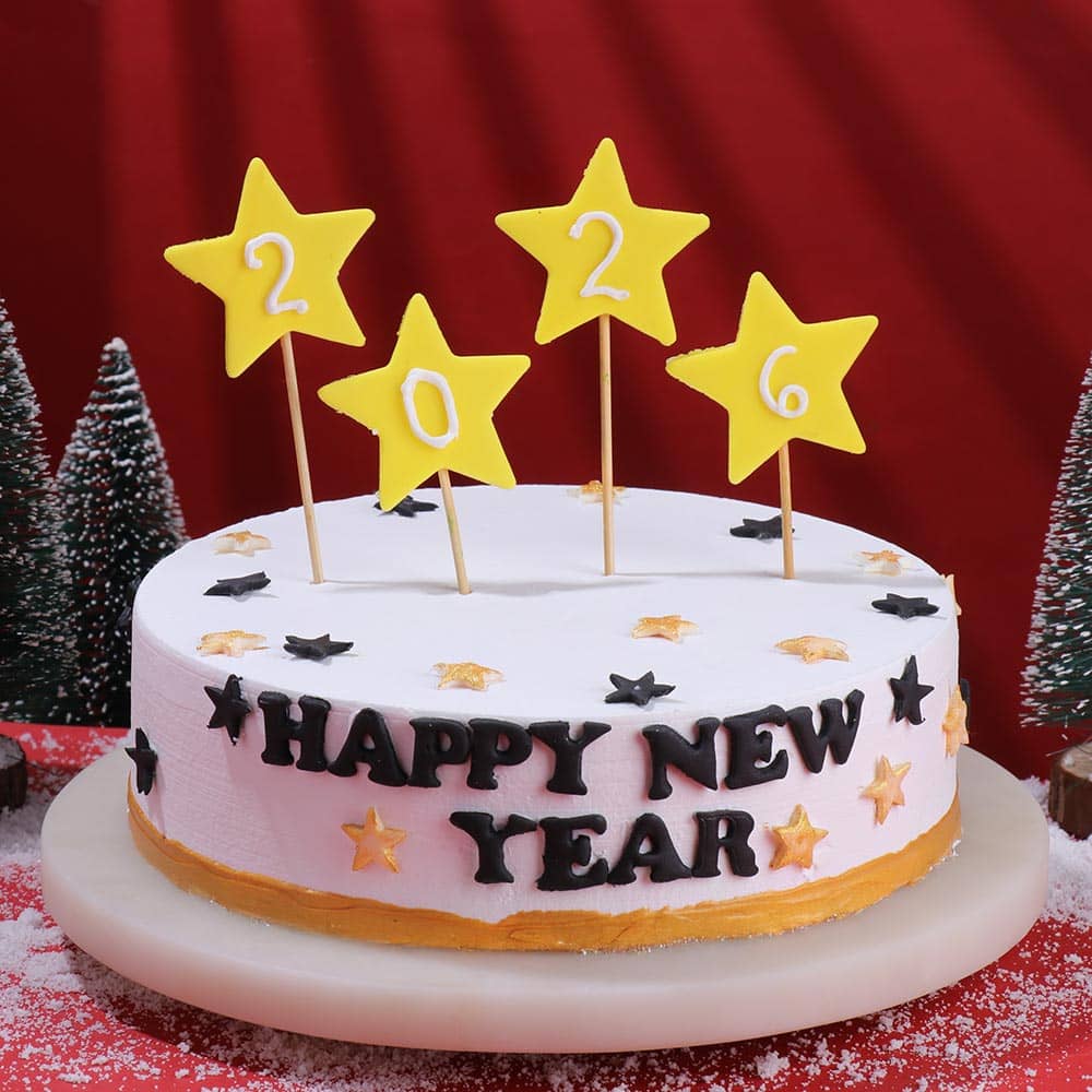 Happy New Year Theme Cake