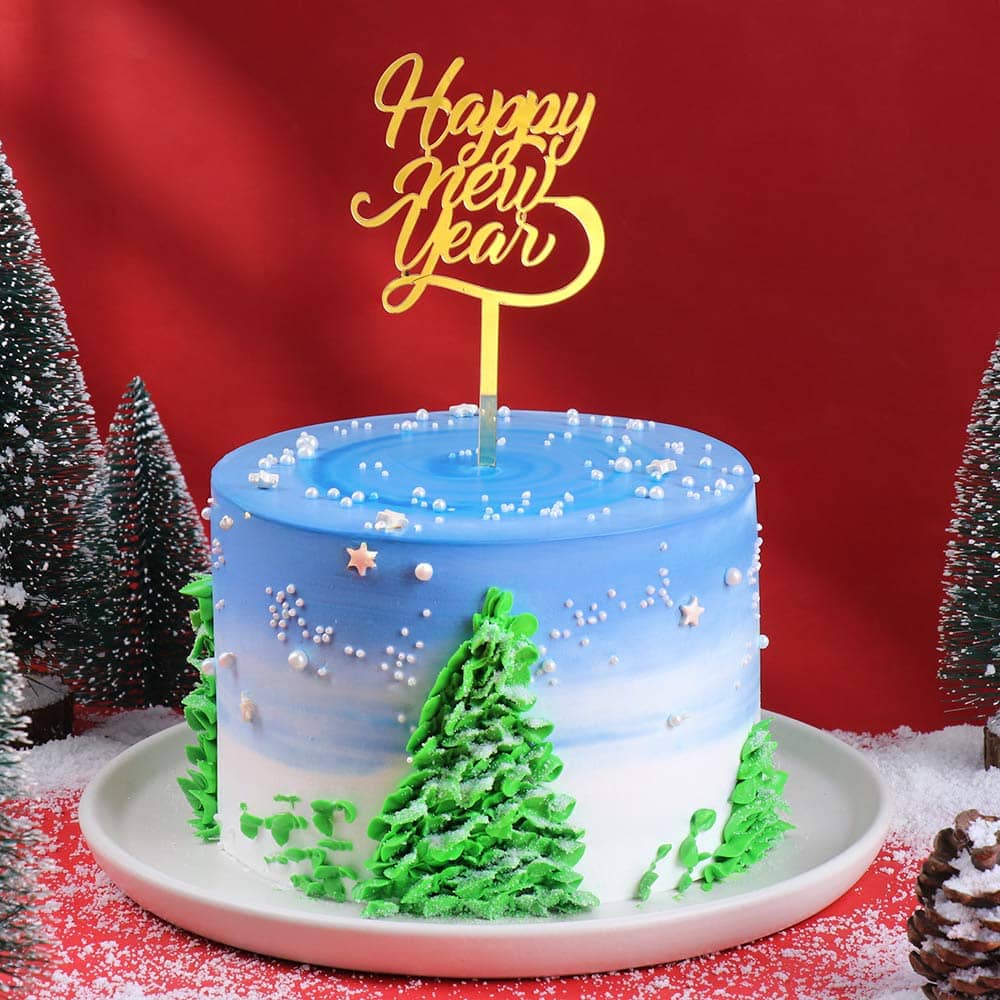 Starry Night New Year Cake Starry Night New Year Cake