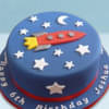 Starry Space Explorer Cake