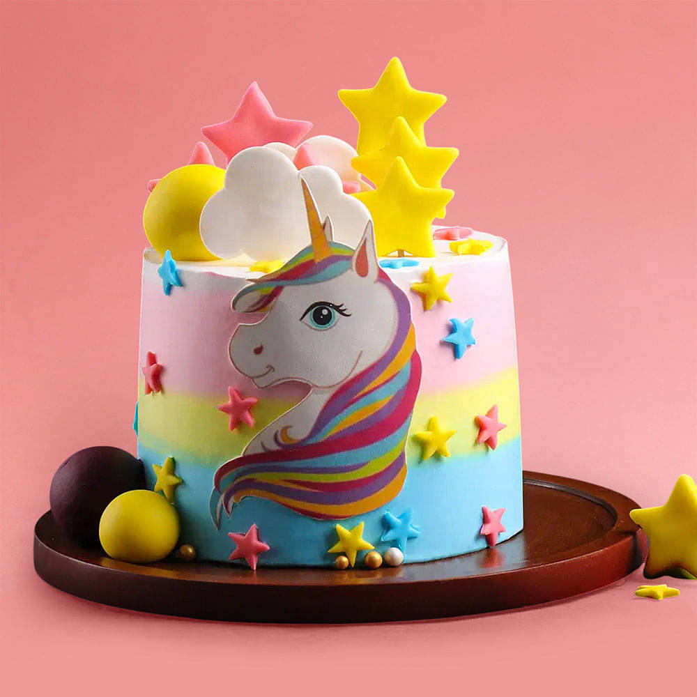Starry Unicorn Cake
