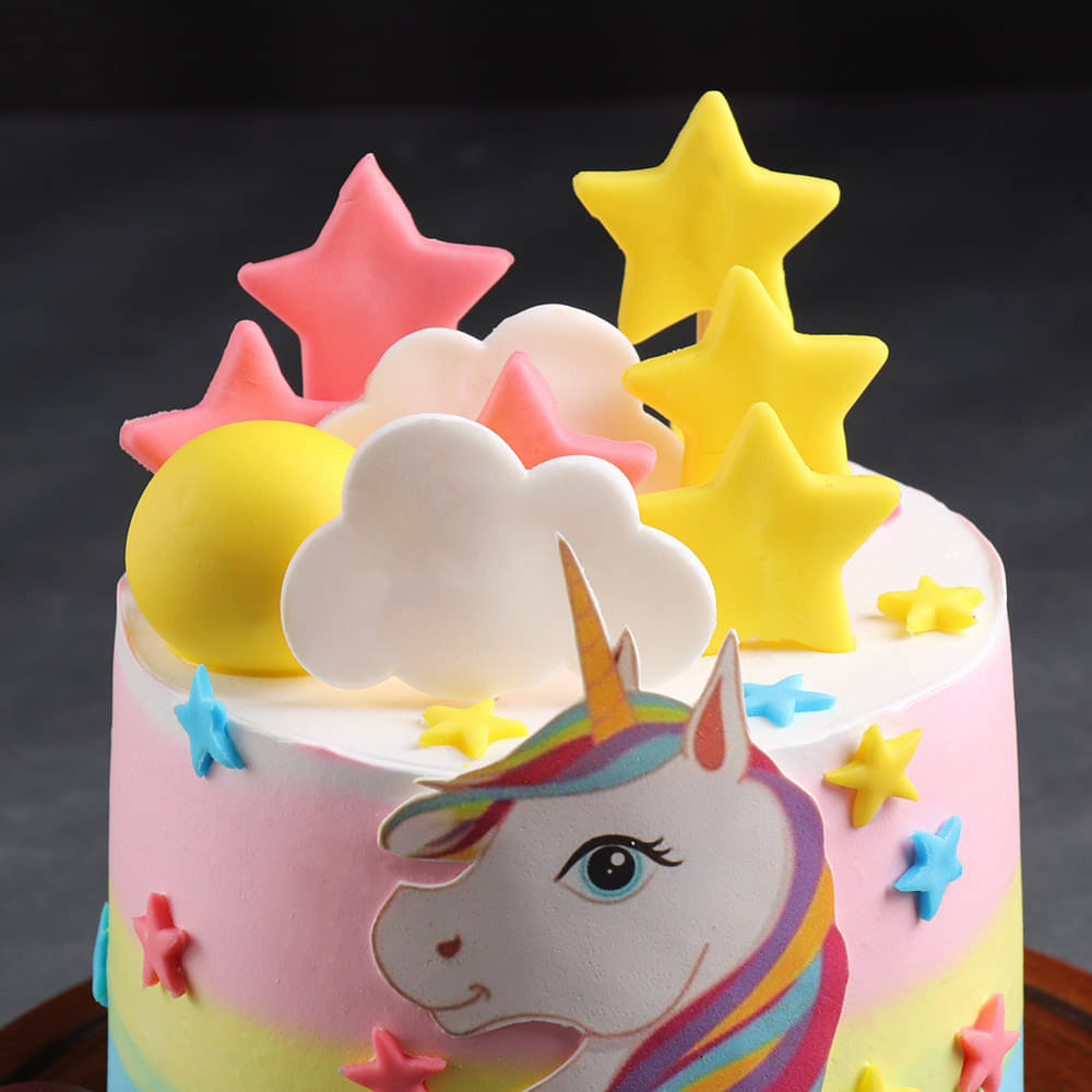 Starry Unicorn Cake