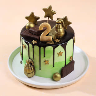 Stars N Grenade Army Cake Stars N Grenade Army Cake
