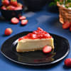 Strawberry Baked Cheesecake Slice