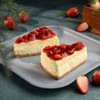 Strawberry Baked Cheesecake Slice