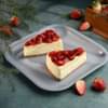 Strawberry Baked Cheesecake Slice