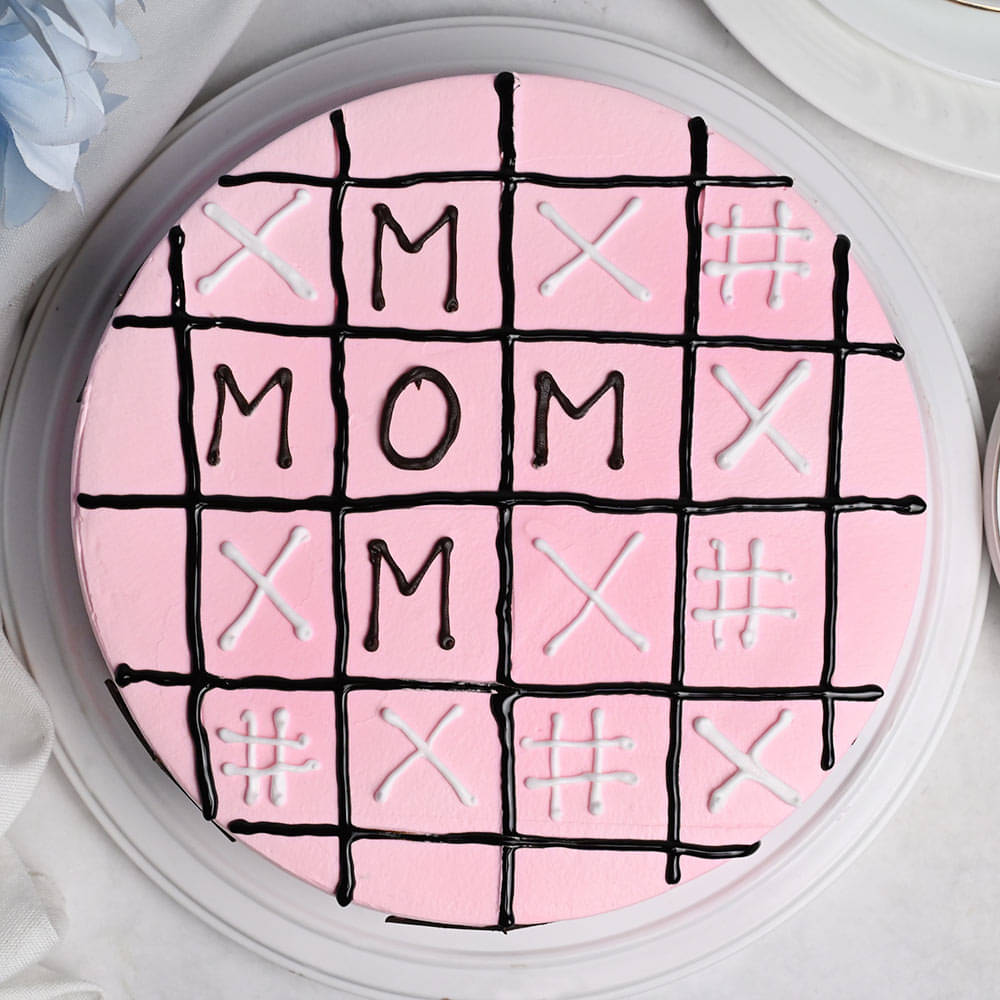 Top View- Strawberry Cake For Mom