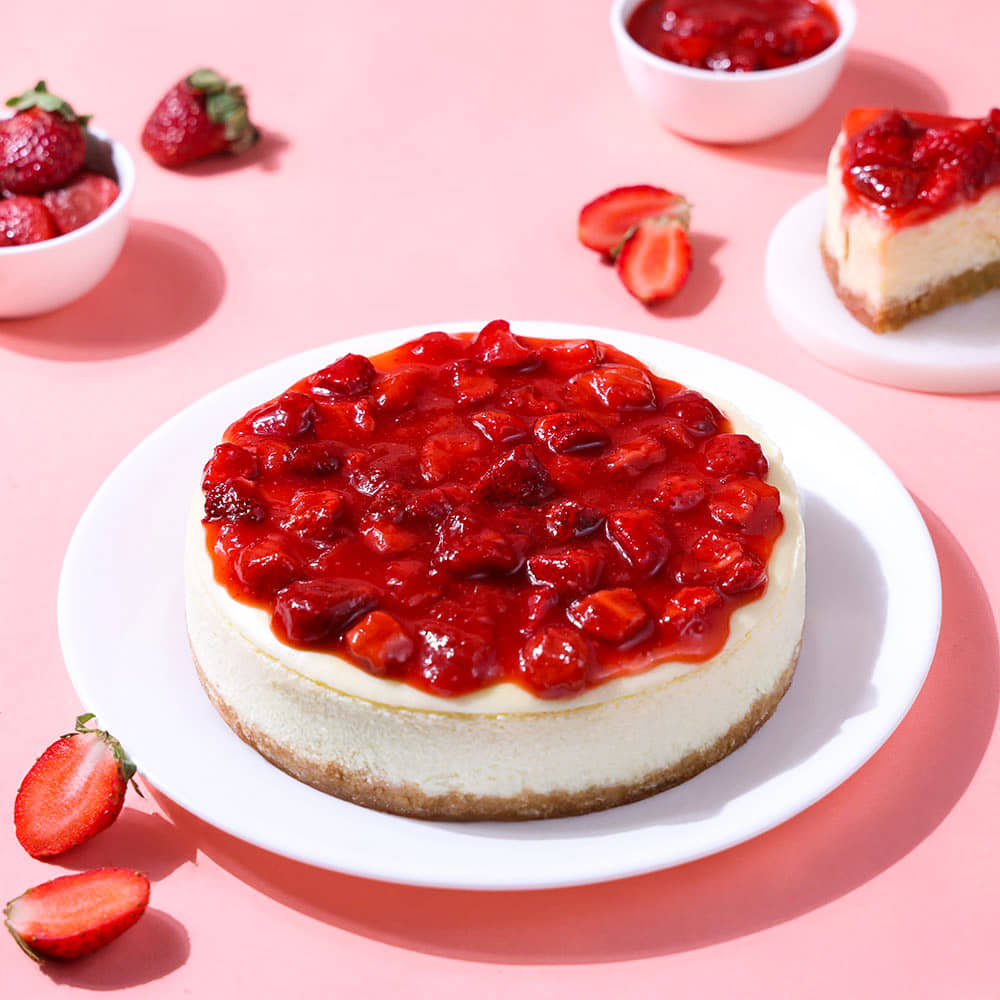 Strawberry Baked Cheesecake Strawberry Cheesecake