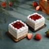 Side View of Strawberry Pastries