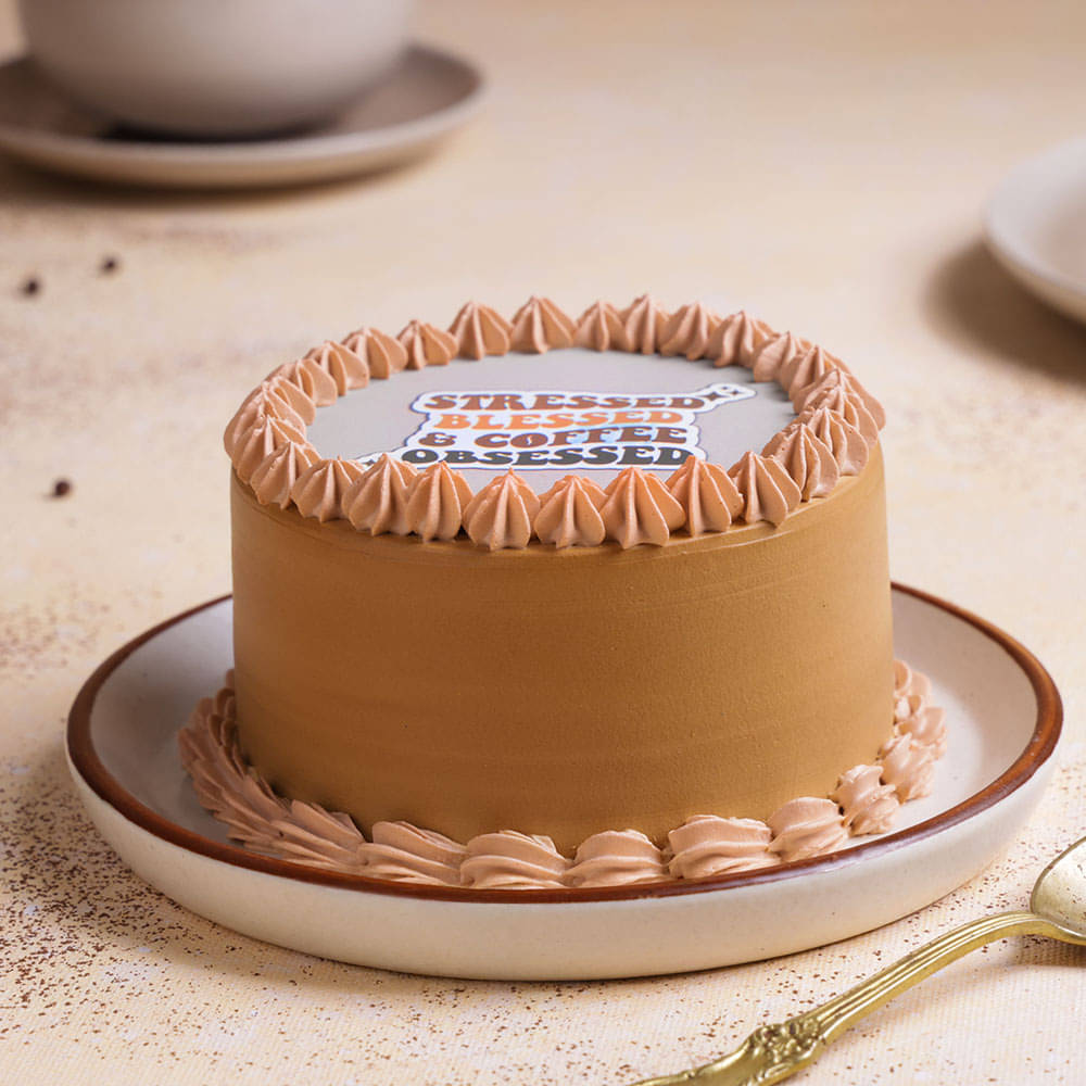 Side View of Blessed Bento Cake