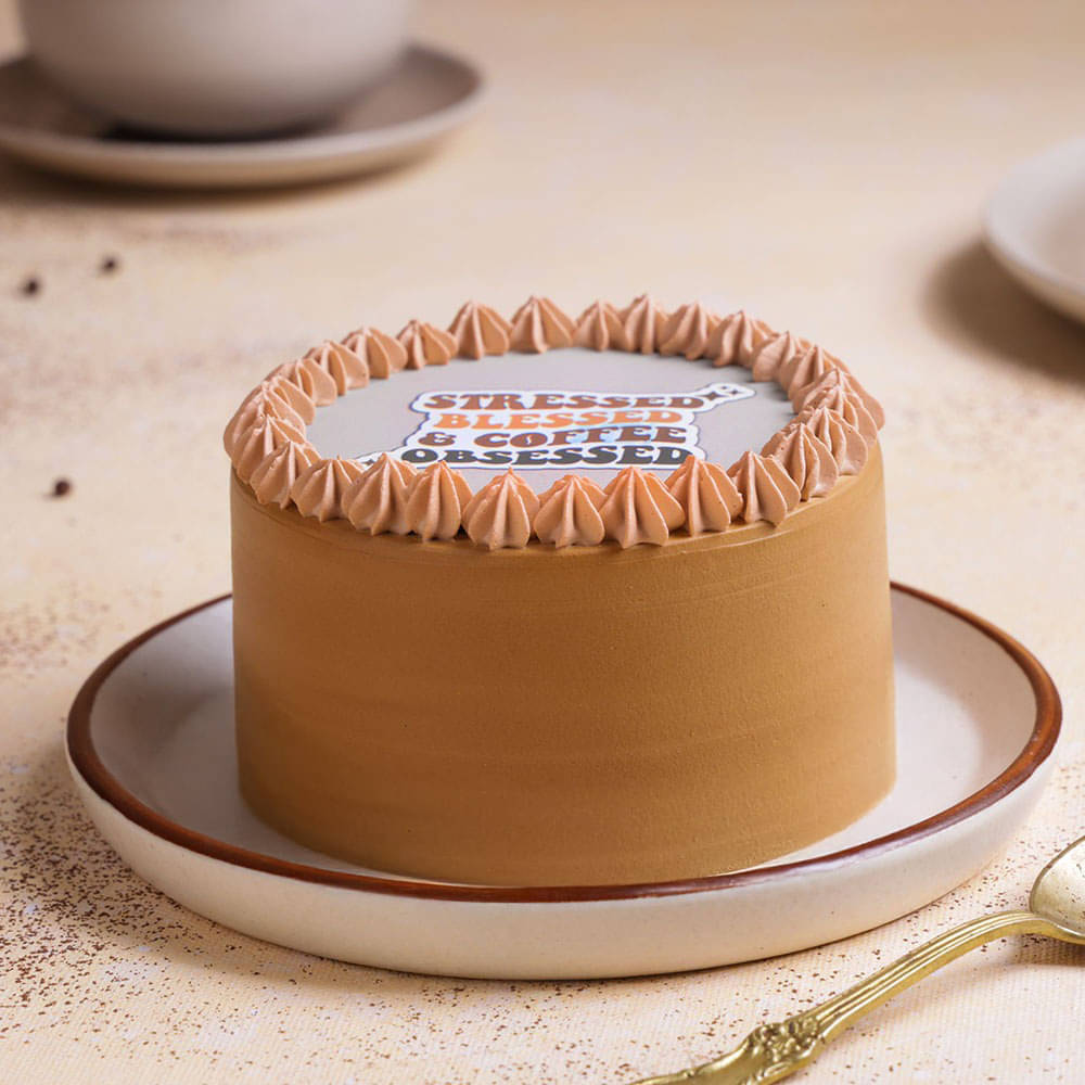 Side View of Blessed Bento Cake