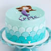 Top View of Stunning Mermaid Theme Cream Cake