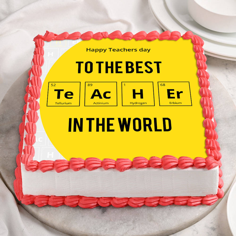 Buy Teacher Theme Cake: Cake for Teacher Birthday/Teachers Day