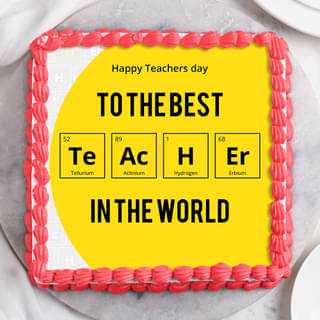 Periodic Table Teachers Day Cake