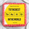 Front View of Periodic Table Teachers Day Cake