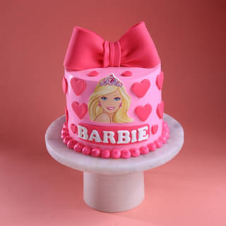 Stylish Fondant Barbie Cake Buy Stylish Fondant Barbie Cake Online