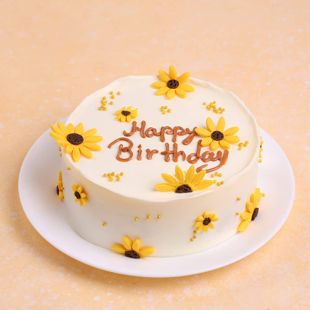 Sunflower Canvas Cake