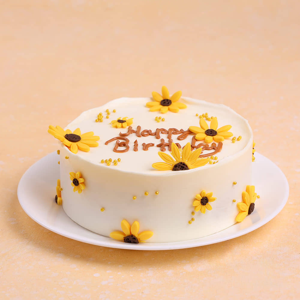 Sunflower Canvas Cake