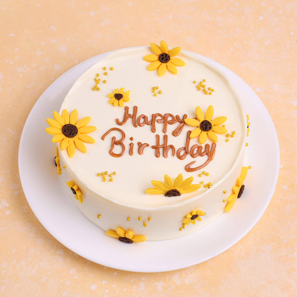 Sunflower Canvas Cake