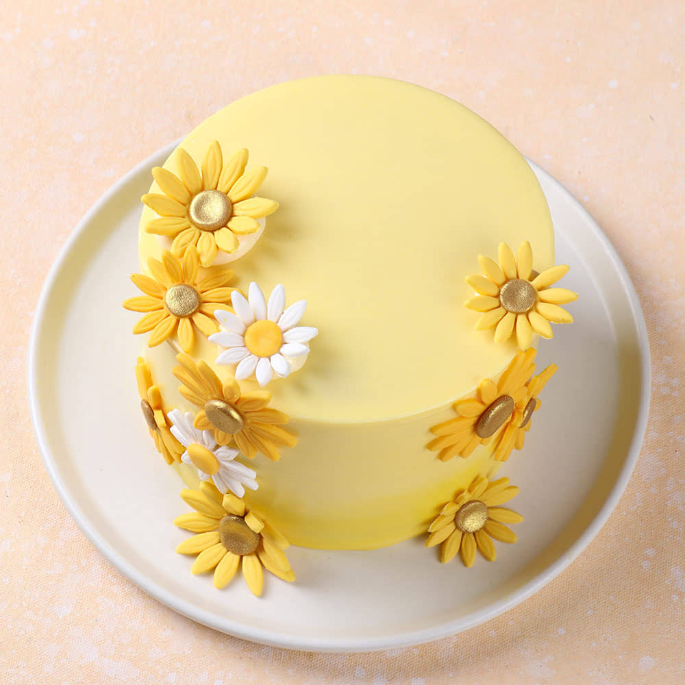 Sunflower N Daisy Cake