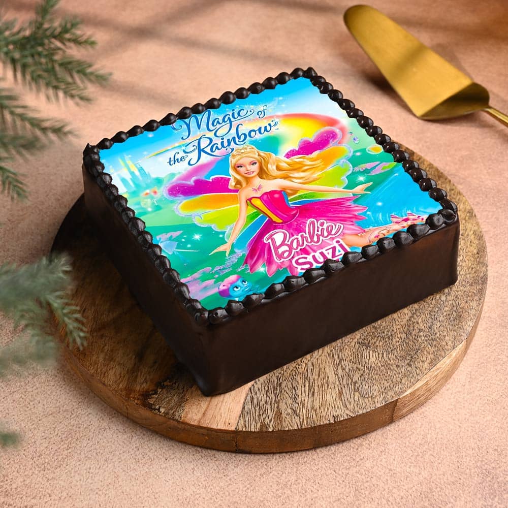 Super Charming Barbie Photo Cake Super Charming Barbie Photo Cake