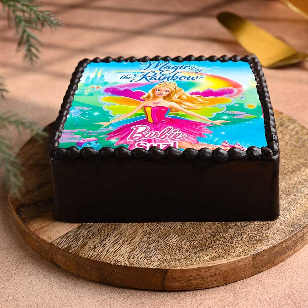 Super Charming Barbie Photo Cake Super Charming Barbie Photo Cake